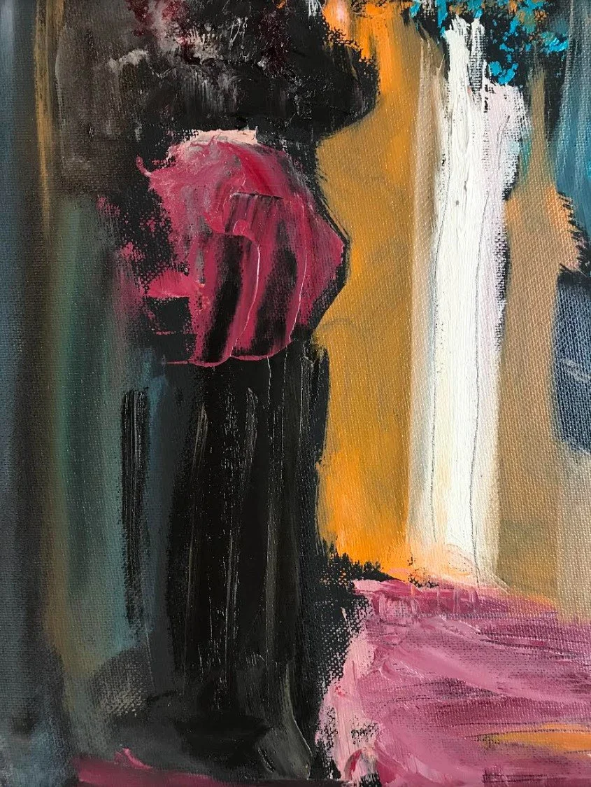 Time for Change (2020), oil on canvas board, 12x9