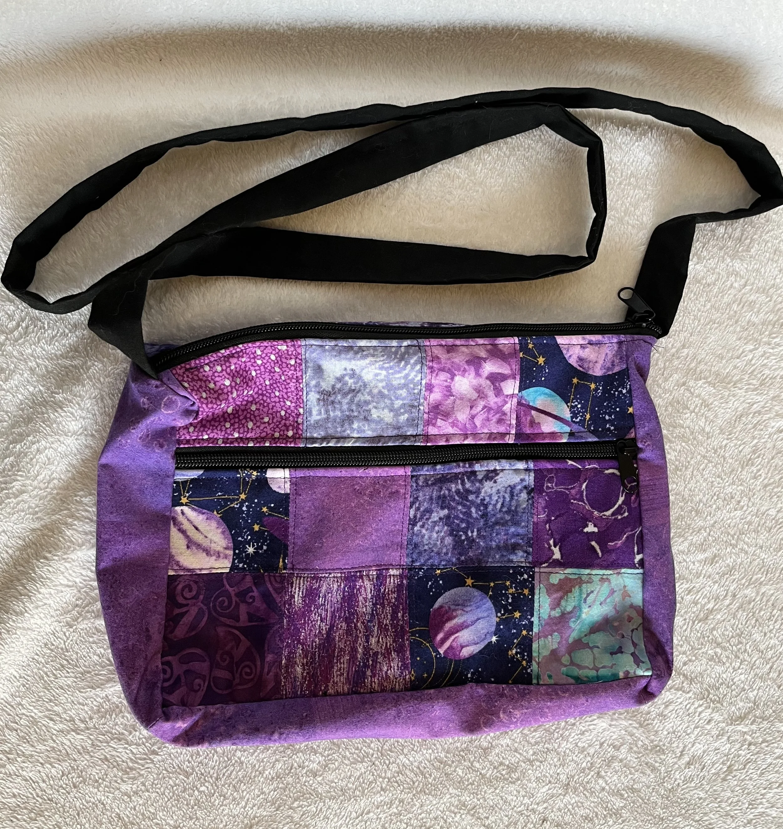 Purple Space Handbag
