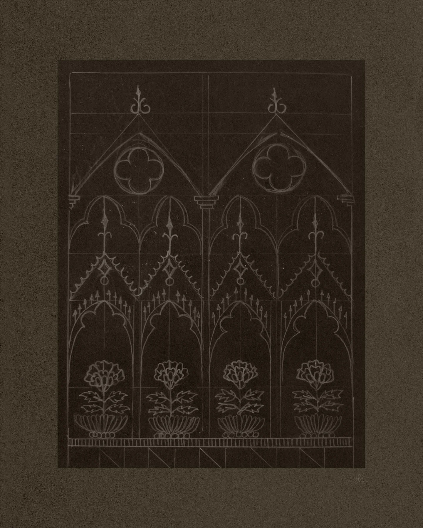 Works on paper.

Form, texture, and ornament from a developing series.