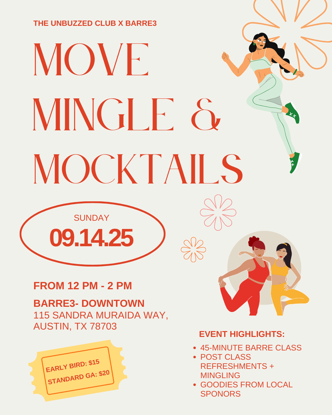 Barre3: Move, Mingle & Mocktails