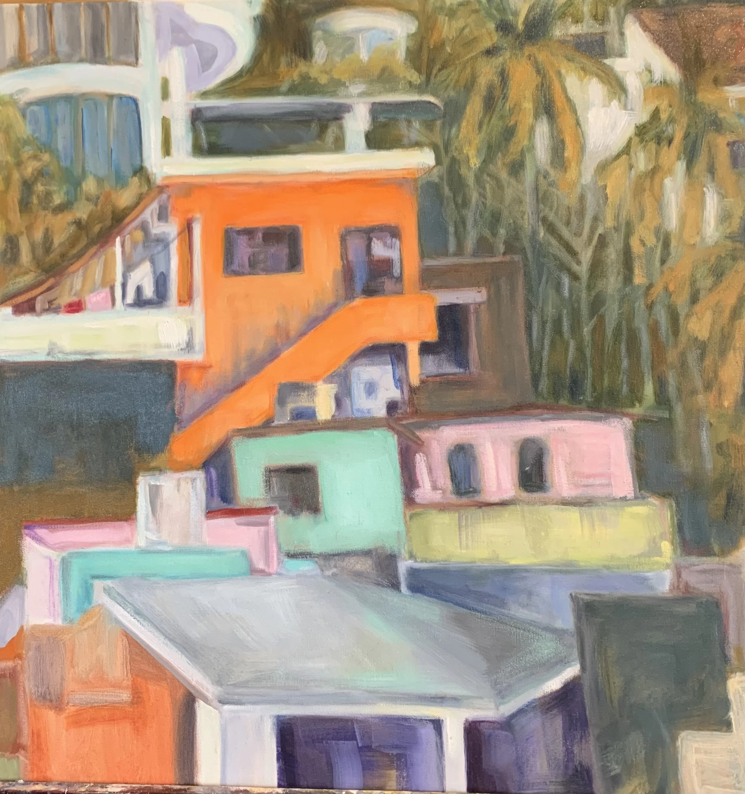 The Hortensia House 2025
2' x 2' Oil Painting