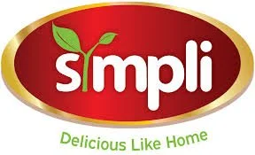 Simplii logo with a green sprout on the 'i' and the tagline 'Delicious Like Home'