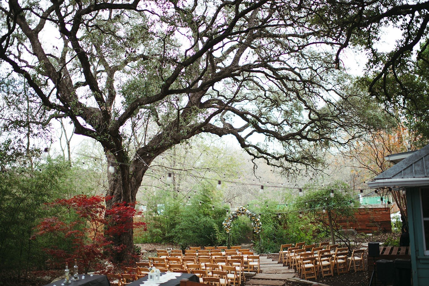 The Sanctuary Event Space in Downtown Austin, Texas | 150 guests outside, 50 guests inside | Contact Talia Bryce at events@amalafoundation.org or 512-337-2213