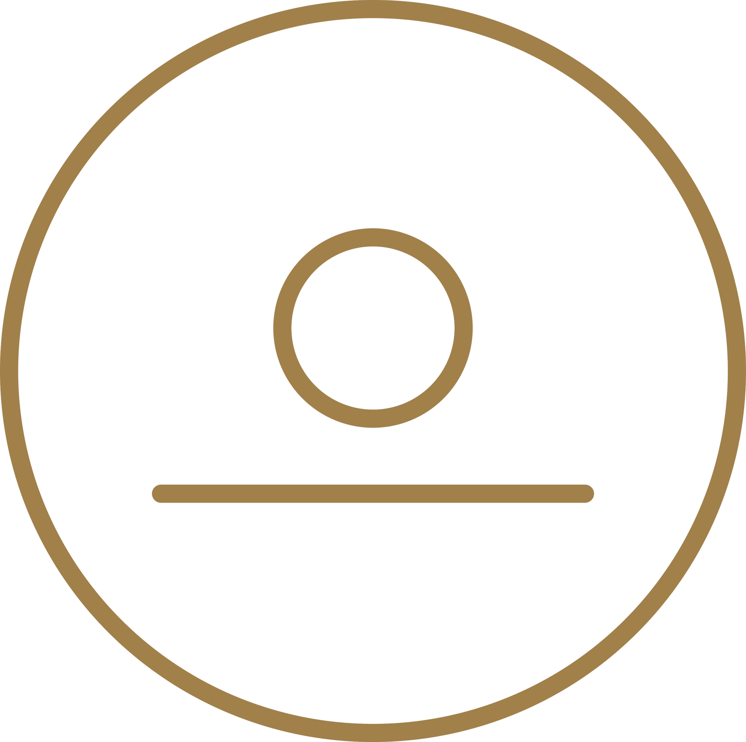 Beliefs icon with a circle above a horizontal line symbolising mindset, core beliefs, and the foundations beneath them.