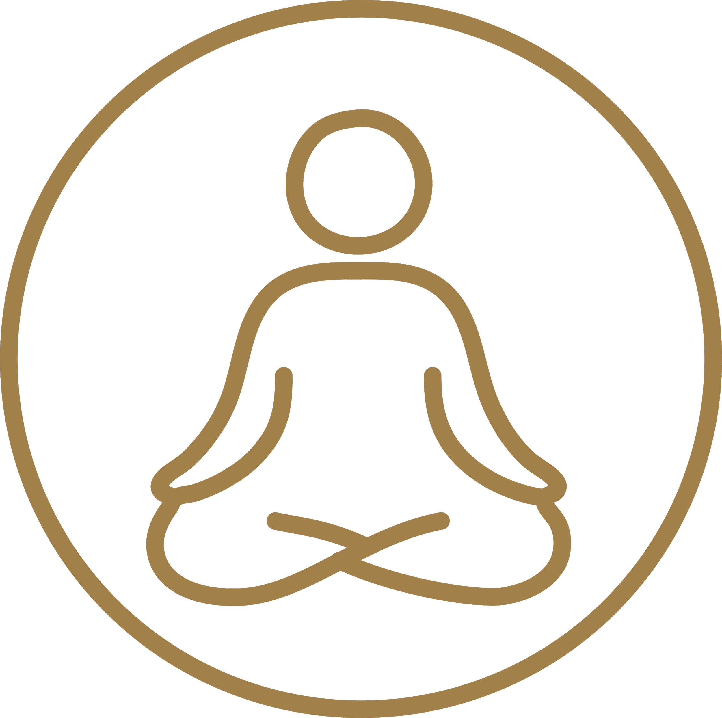 Embodiment icon showing a centred body form symbolising presence, grounding, and body awareness.