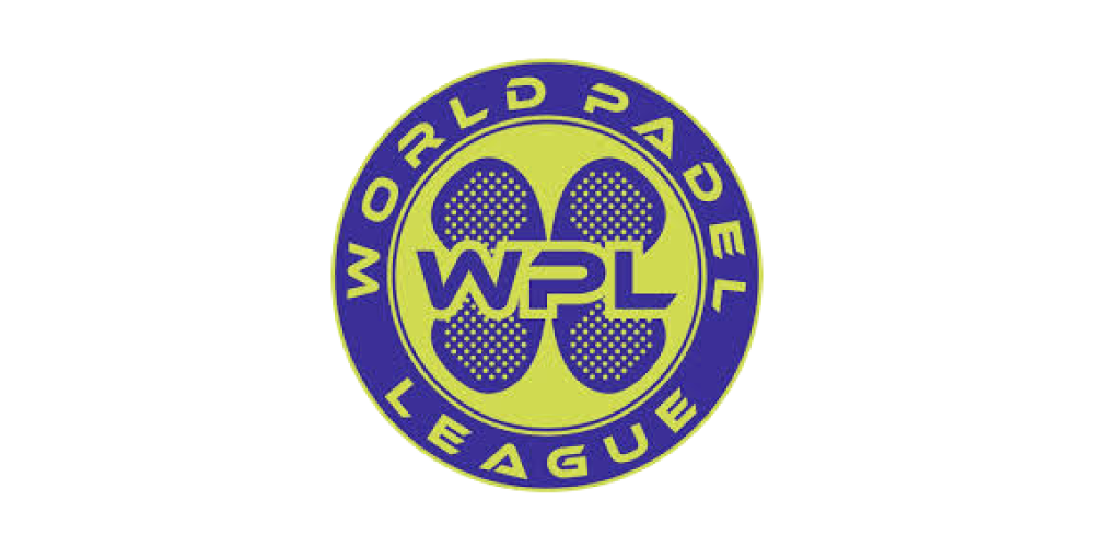 Blue and yellow World Padel League logo.