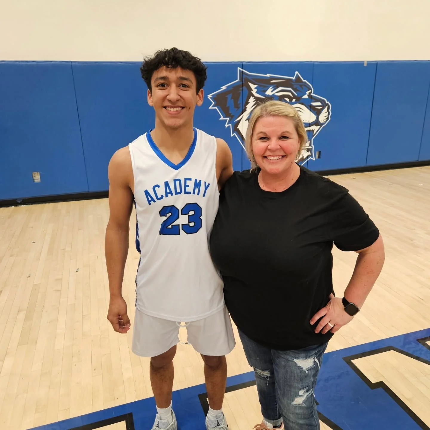 It was an honor to be asked to wear this young man's name and number for senior night 💙🖤 #23