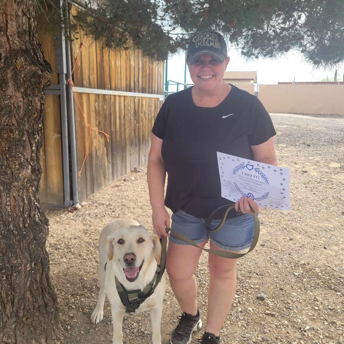 Training looked a little different today. 

Most weekends you can find my boy, Trapper and I on a trail somewhere. 

Today we completed rattlesnake avoidance training with Rattlesnake University so we could feel a little safer in the desert landscape