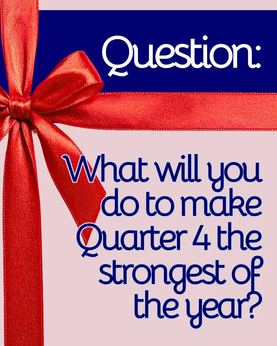 I'm a huge advocate of bringing 1st Quarter energy into the 4th Quarter whether you are winning or losing.

The game doesn't know who is supposed to win so fight like heck to be the victor in games and in life!