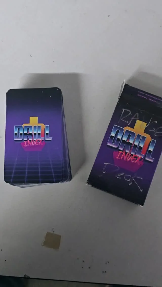 Have you ever found yourself not knowing what to do at the range ? Drill index always has you covered. These deck of cards have a wide variety of shooting drills and it will keep you on your game! We are a dealer for them! Swing by ask about them we