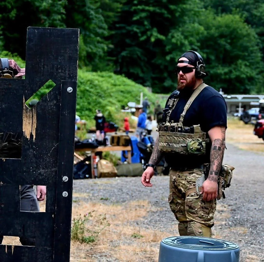 Bellevue Indoor shooting range logo from the gun shop located in Bellevue, Washington near Seattle