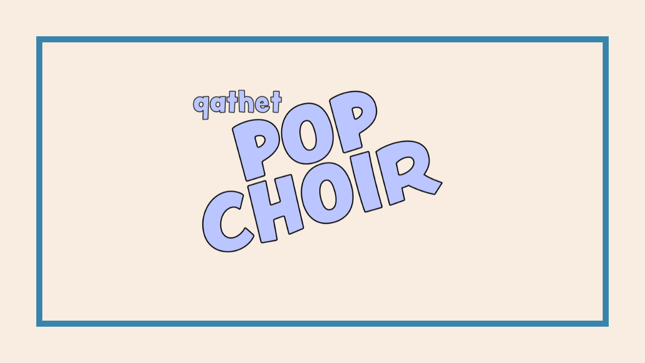 Logo for qathet Pop Choir