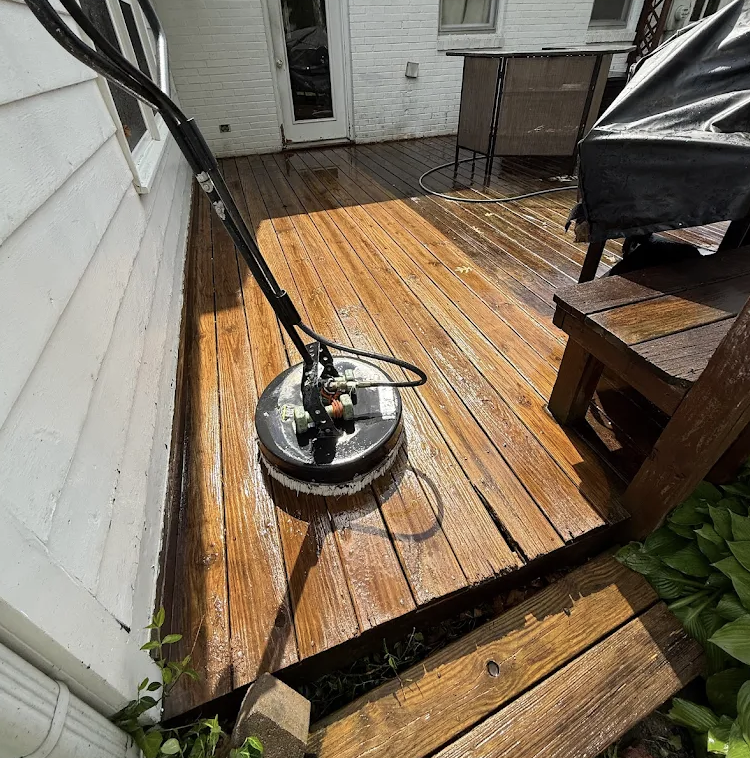 Driveway pressure washing before and after Carmel IN