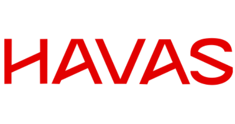 Text that reads 'HAVAS' in bold red letters
