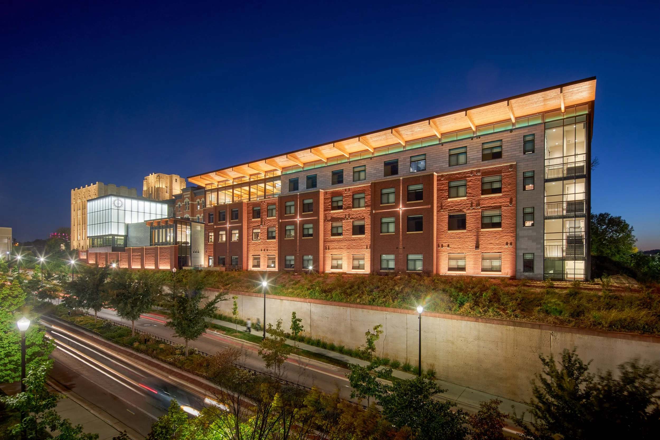 Jesuit Residence at Crieghton University in Omaha, Nebraska, Built by Vrana, completed in 2023.