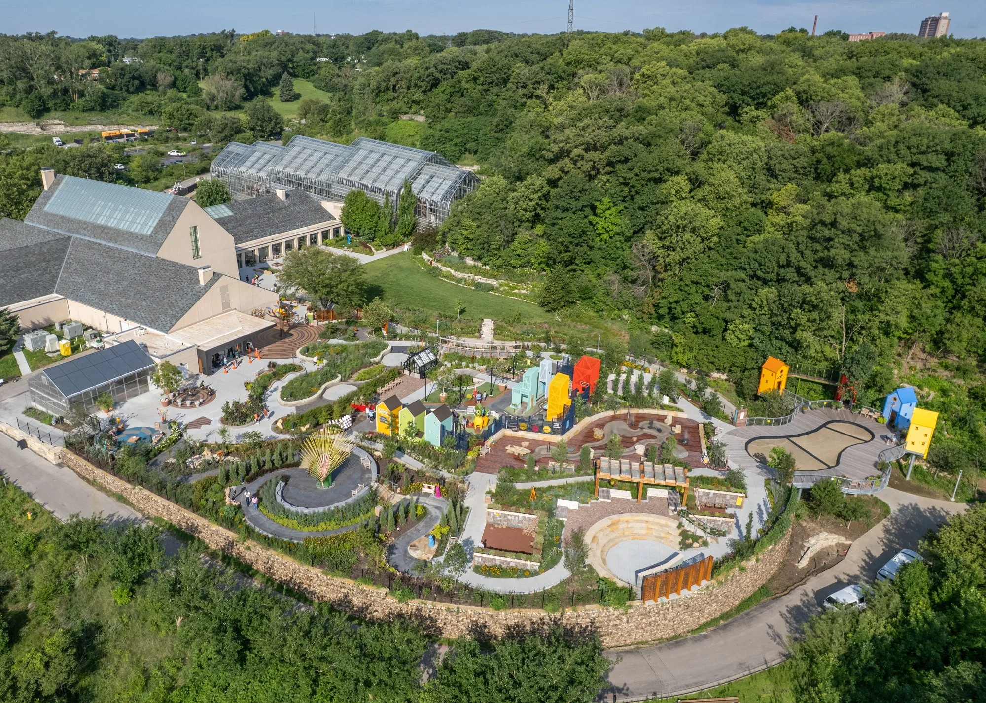 Sofia's Play Garden at Lauritzen Gardens in Omaha, Nebraska, Built By Vrana General Contractors completed in 2025