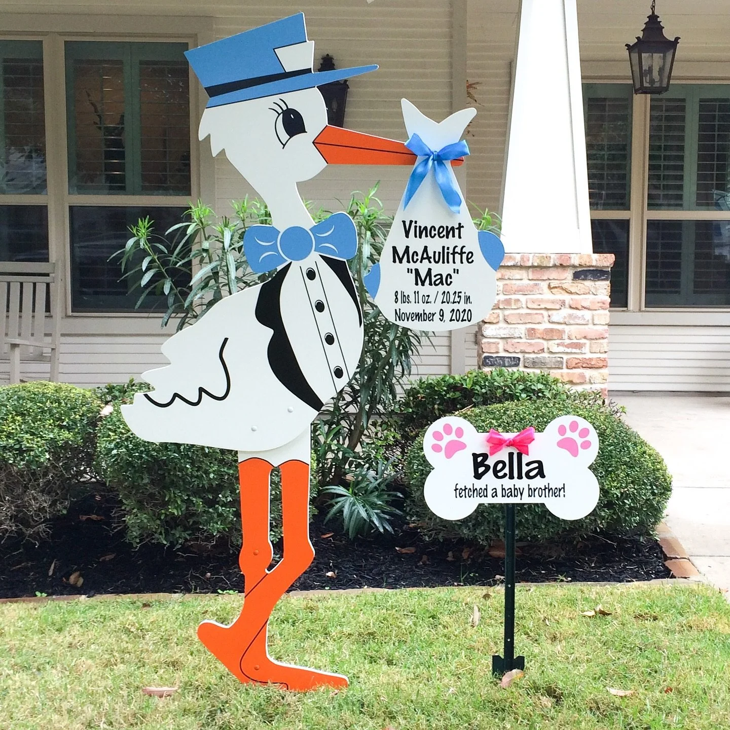 Bring on the October babies! 🧡 Order your custom stork today! 

#babyannouncement #oxfordms #oxfordmoms #newparents #babygirl #babyboy