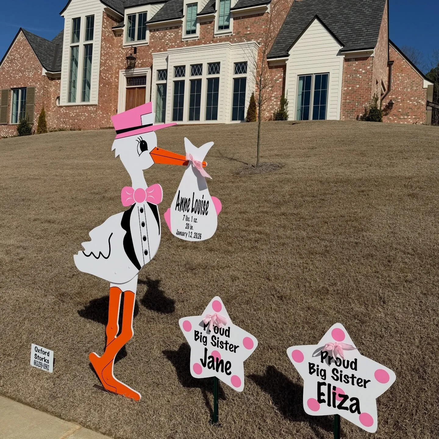 A stork symbolizes a timeless tradition of welcoming home the sweetest bundle of joy! 👼 Oxford Storks delivers customized, keepsakes for your family to enjoy for years to come! 💙🩷 

Visit oxfordstorks.com to order your stork sign rental!