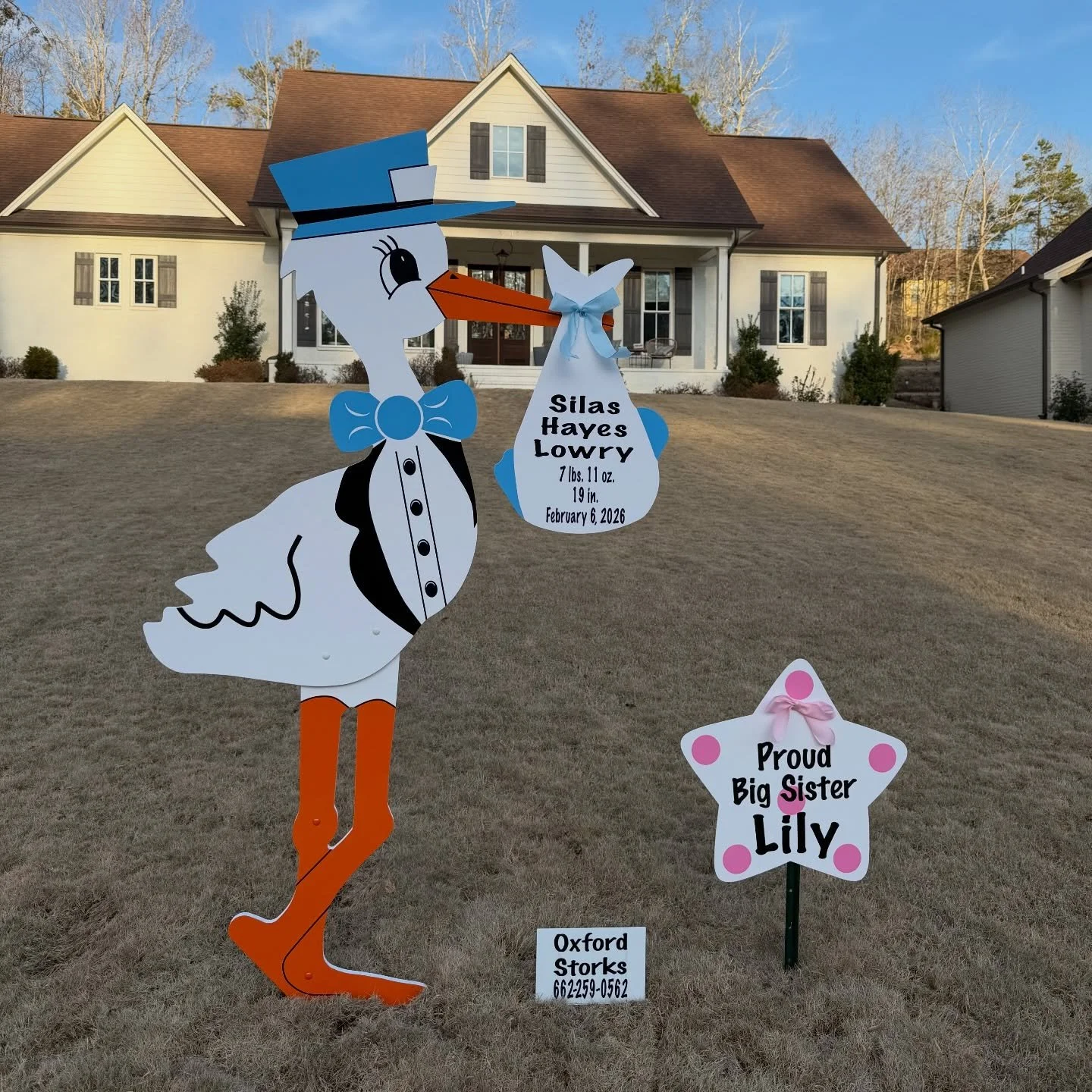 Welcome home Silas! 💙 Our first BOY of 2026! Silas is lucky to have the best big sister, Lily! 🩷⭐️