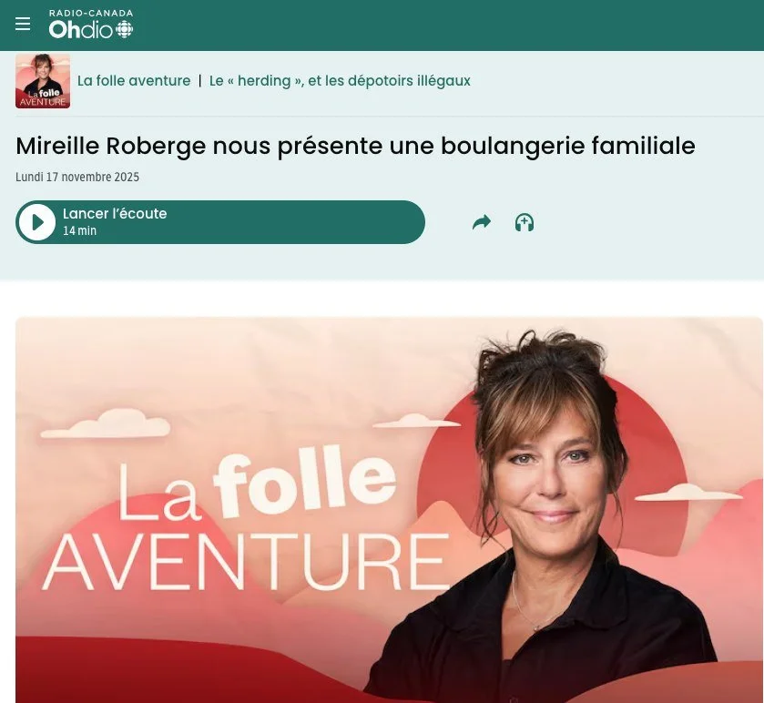 Le 23 d&eacute;cembre, en pr&eacute;parant la dinde.
On vous invite &agrave; prendre ce moment-l&agrave; pour &eacute;couter le reportage de Radio-Canada sur l&rsquo;histoire de &Agrave; Chacun son Pain.

Jean-Christophe et Anik racontent leur parcou