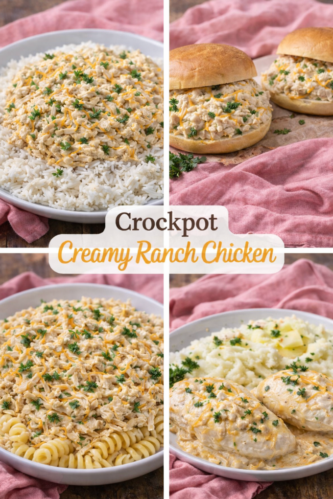 Crockpot Creamy Ranch Chicken