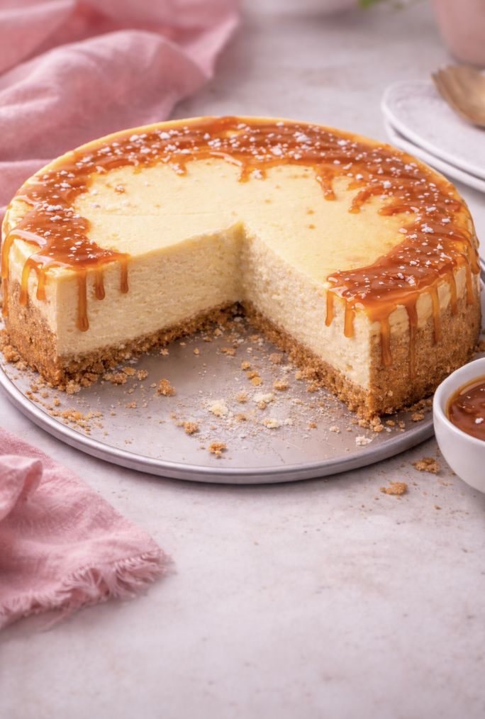 The Saucy Spoon Cheesecake: Creamy, Salty-Sweet, and Totally Worth It