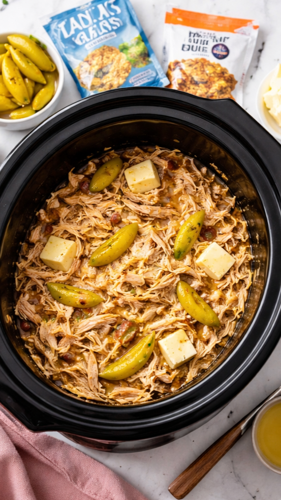 Crockpot Mississippi Chicken