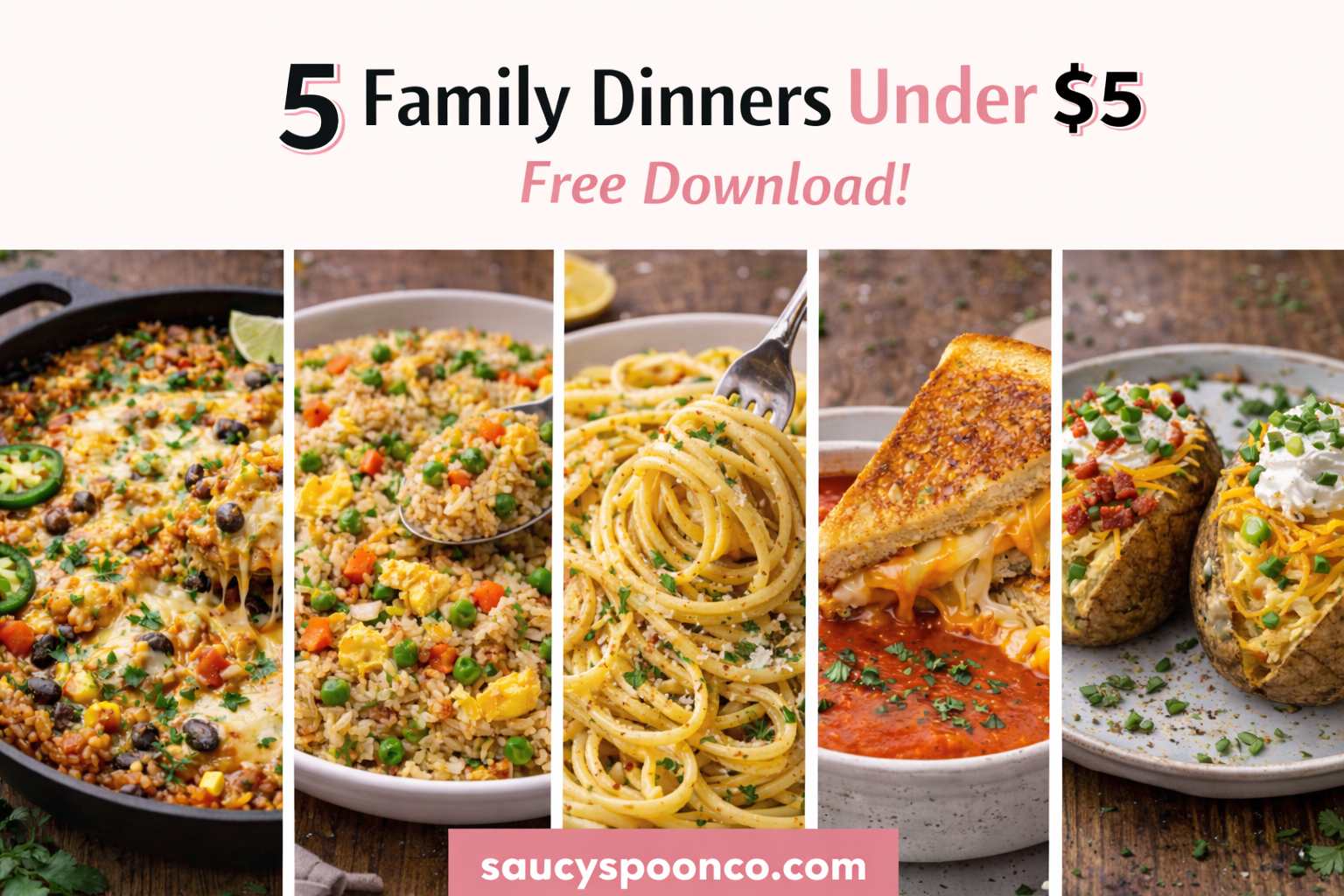 5 Family Dinners Under $5 (That Actually Taste Good)