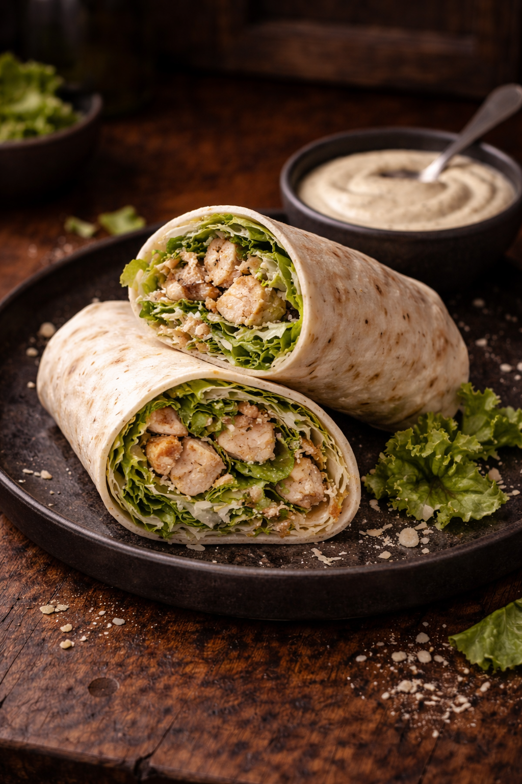 Chicken Caesar Wraps (Easy 20-Minute Lunch or Dinner Idea)