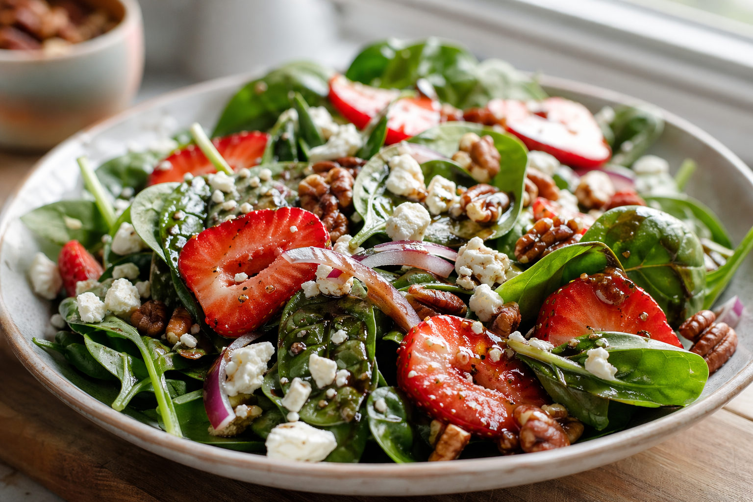 Strawberry Spinach Salad