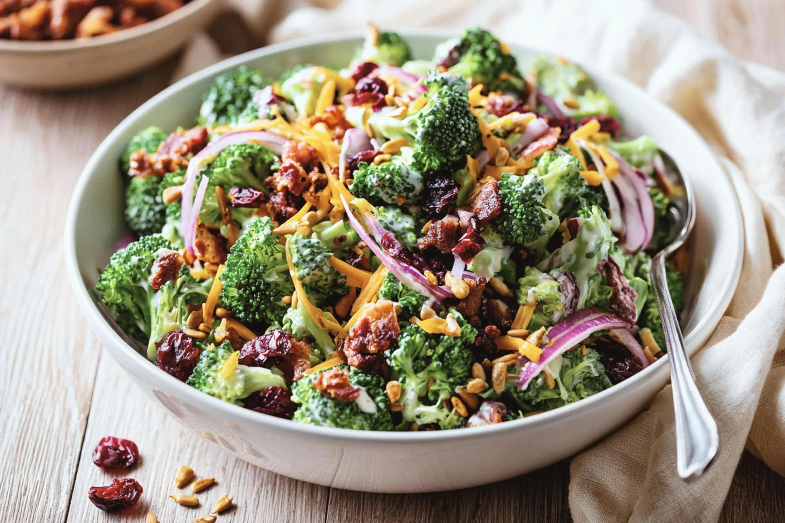 Classic Broccoli Salad with Bacon and Cheddar (Better Overnight)