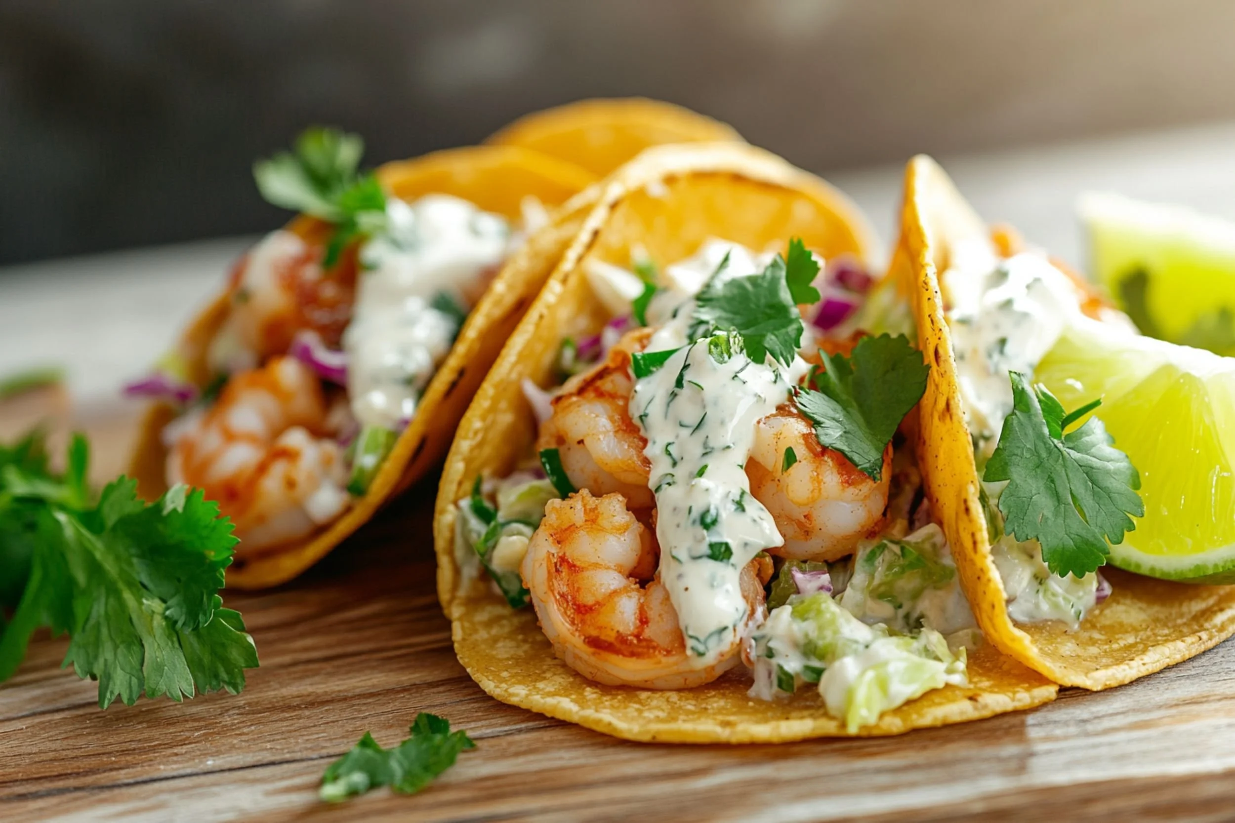 Easy Shrimp Tacos with Lime Slaw (Ready in 15 Minutes)