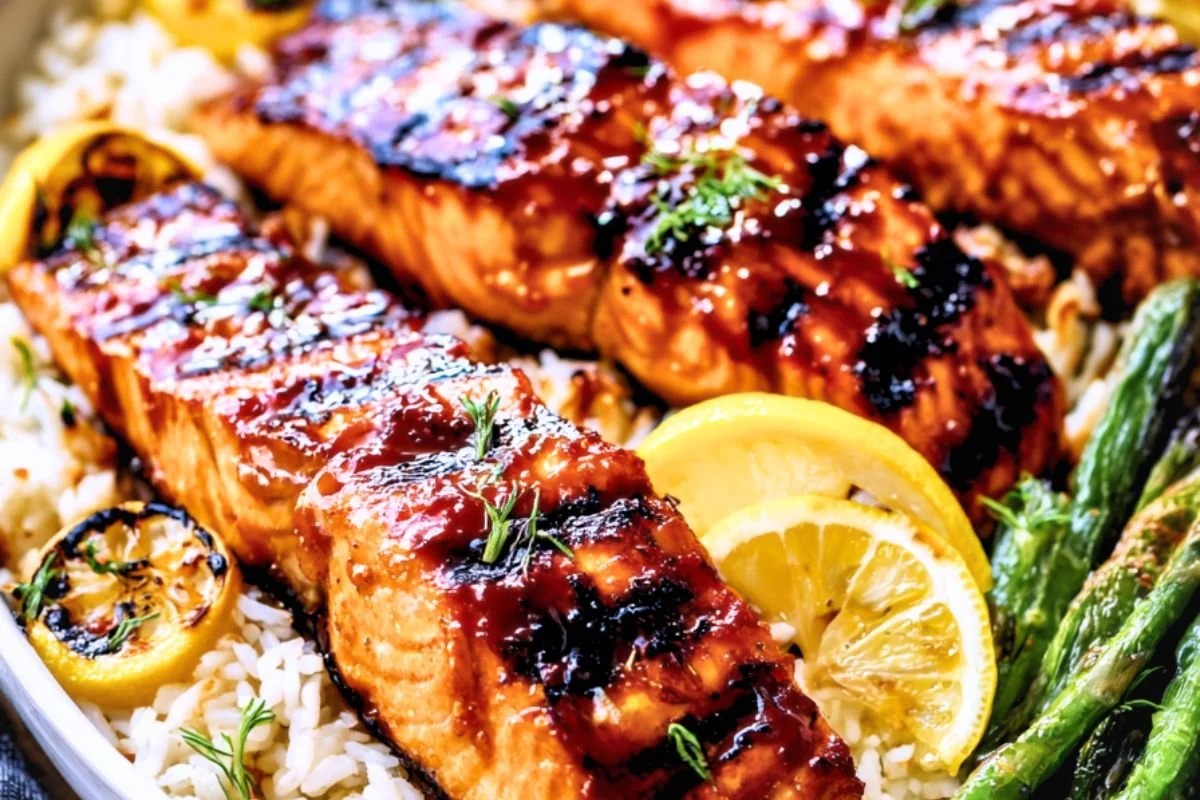 Brown Sugar Salmon Recipe (Grilled Bourbon Glaze)
