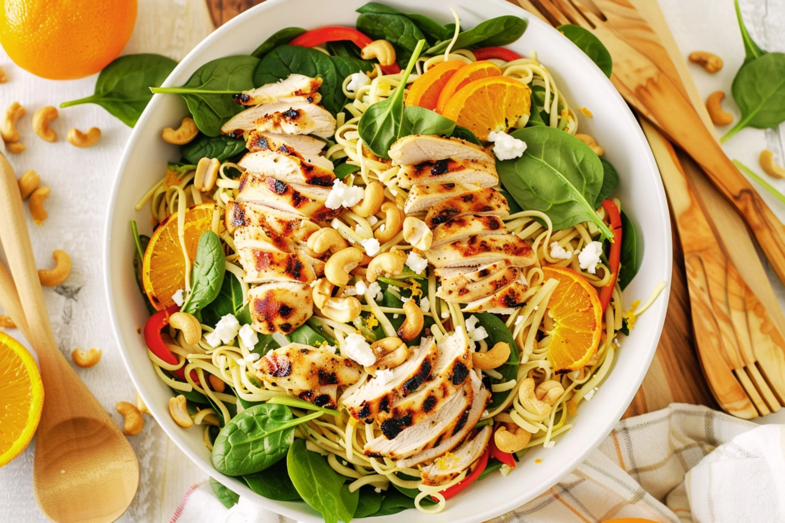 Chicken Pasta Salad with Champagne Vinaigrette