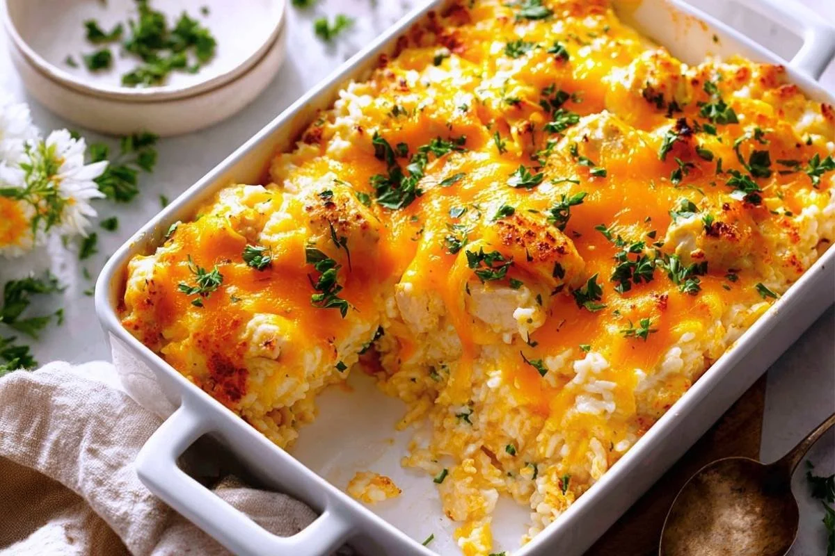 Chicken and Rice Casserole Recipe with Uncooked Rice
