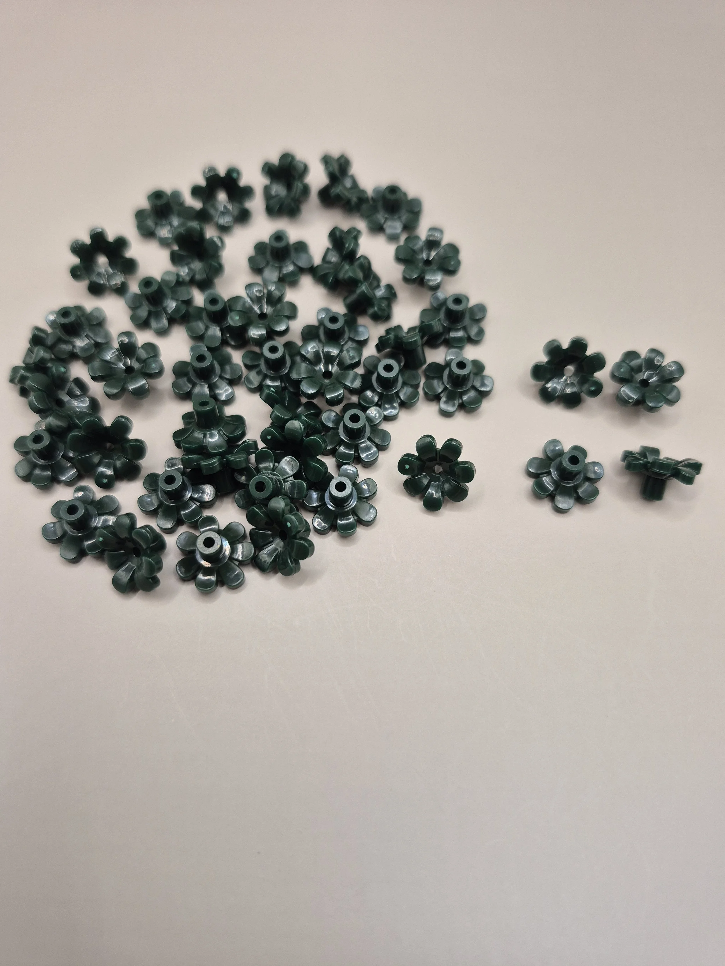 Dark Green Flower part for Lei parts