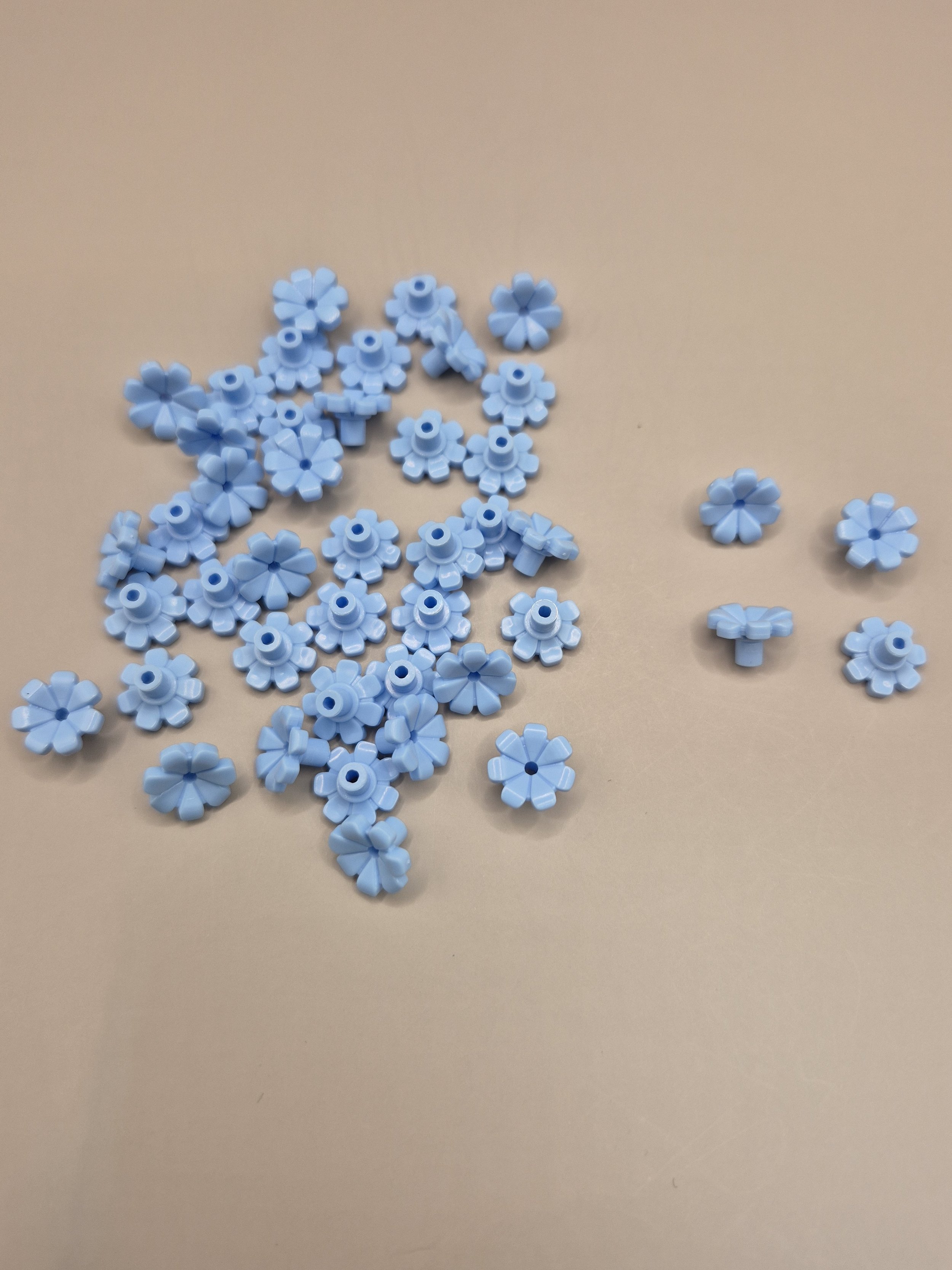 Medium Blue Flower part for Lei parts