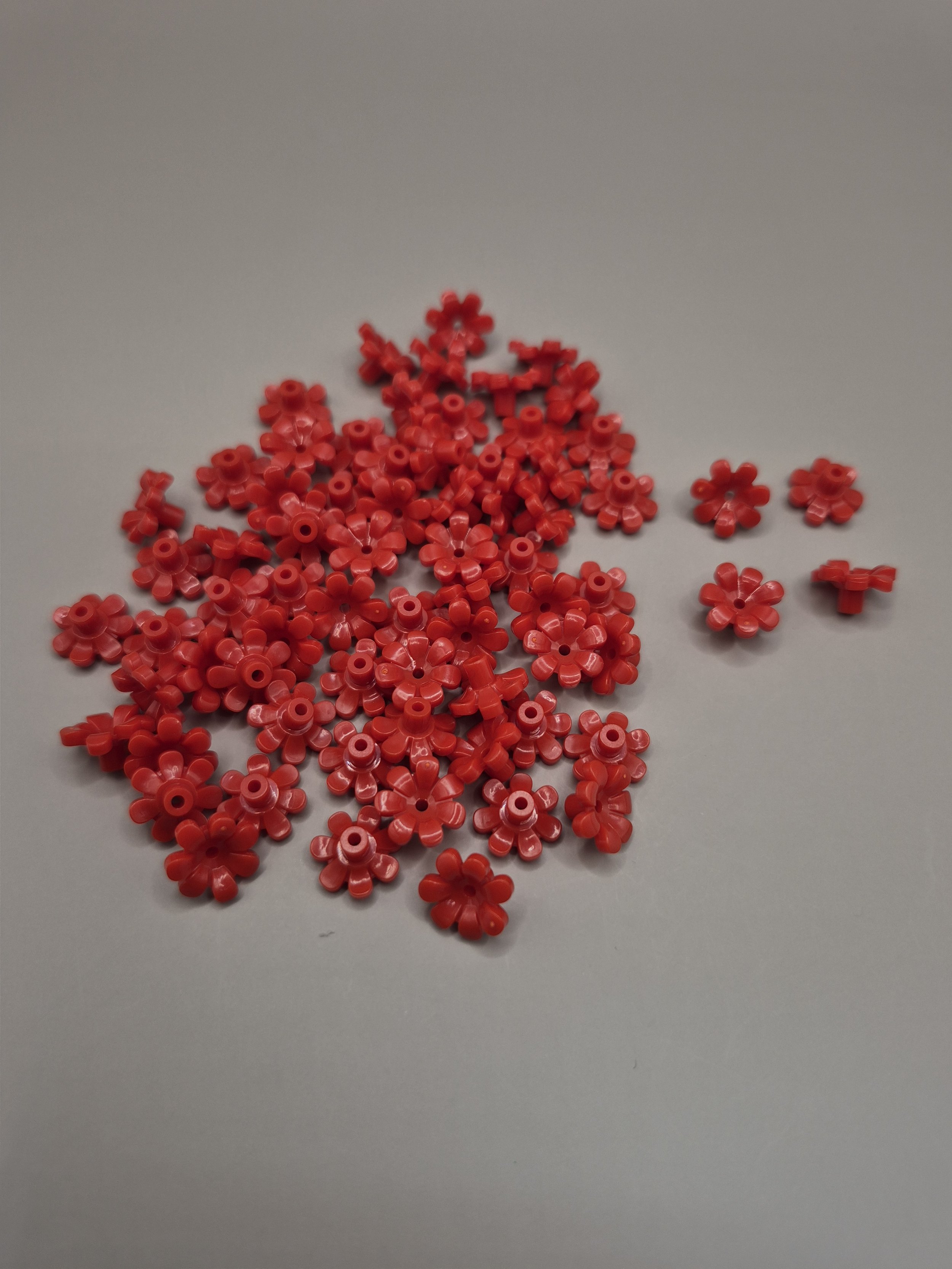 Red Flower part for Lei parts