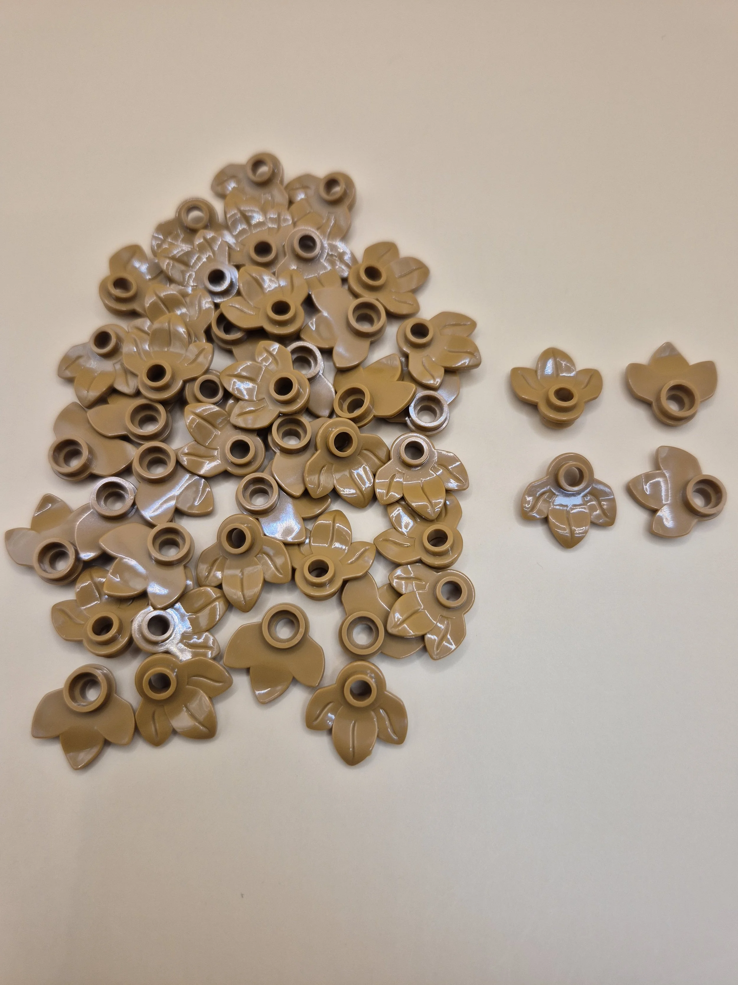 Medium Nougat Leaf for lei parts