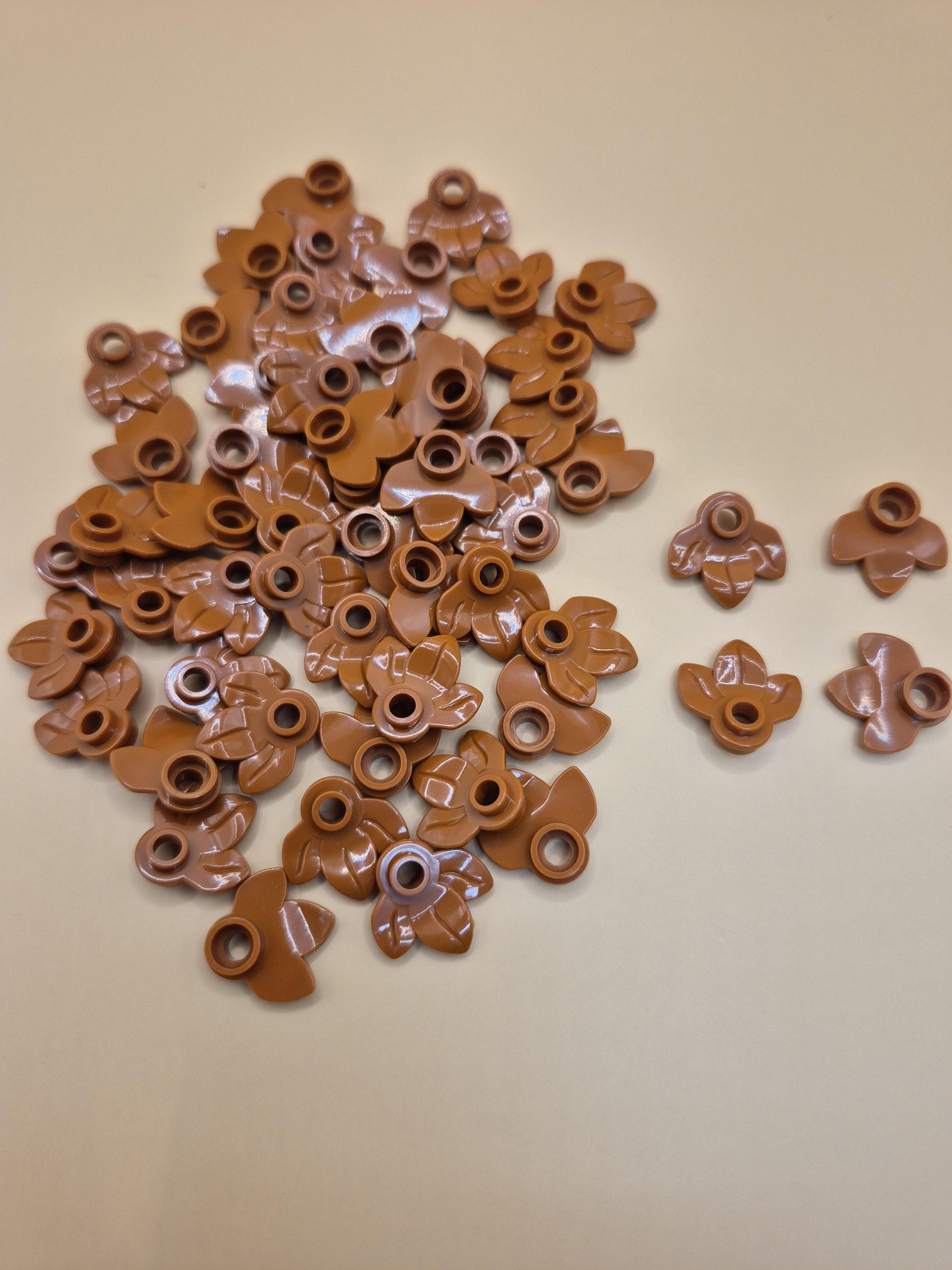Dark Orange Leaf for lei parts