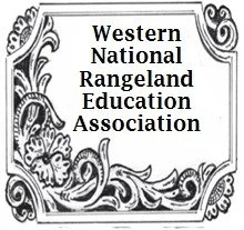 Logo of the Western National Rangeland Education Association with decorative borders.