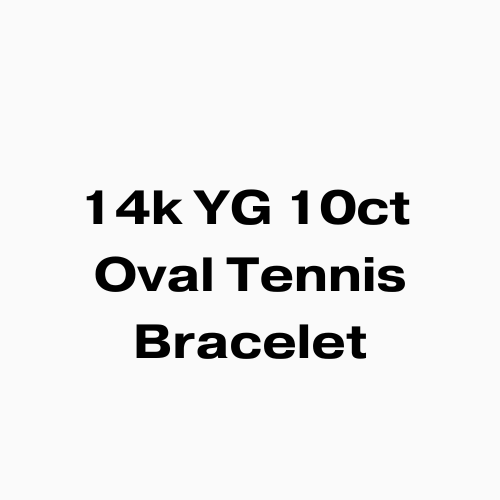 10ct Oval Tennis Bracelet in 14k YG