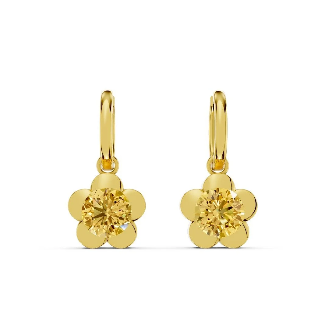 Final Flower Earring with Yellow DiamondC.jpeg