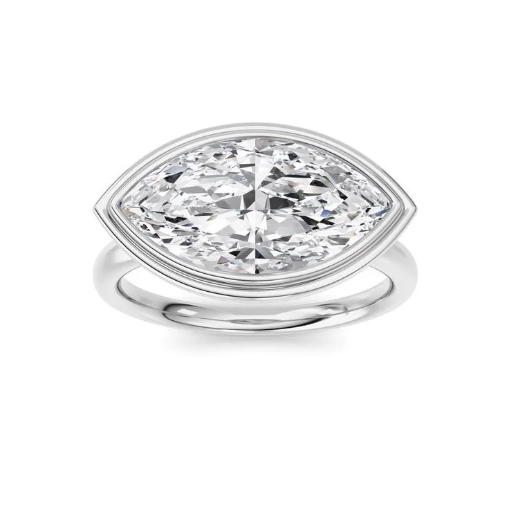 Bezel East West Marquise Solitaire Ring – Kira Jewels.jfif