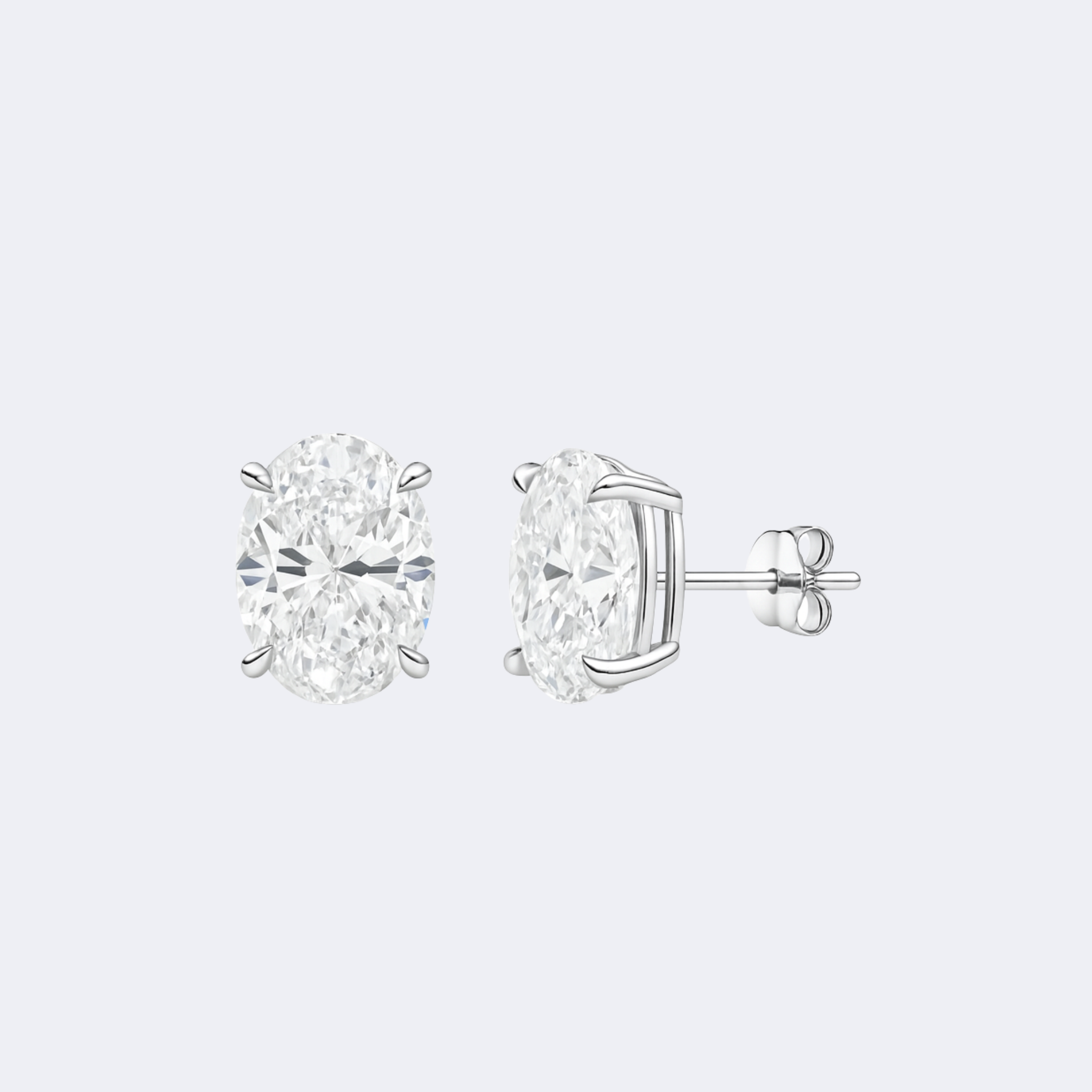 SOLD OUT - 2ctw Oval Diamond Studs | IGI Certified