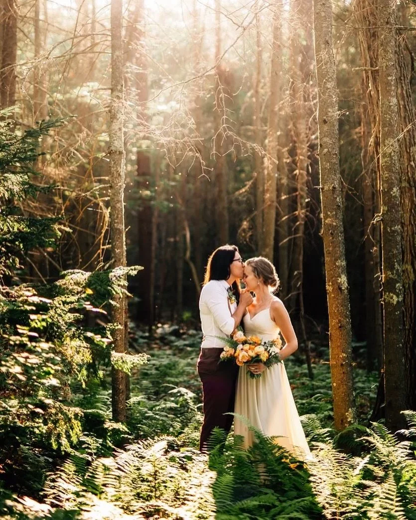 Celebrating 10 Years of Marriage Equality!! Cheers to all our queer couples, family & friends 🏳️‍🌈🏳️‍⚧️🤎🖤 #wewontgoback 📸 @photocait @caitbourgaultphotography