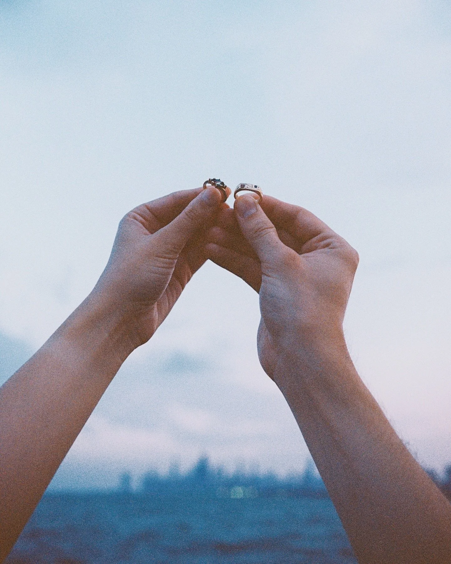 ✨ Loving these dreamy engagement photos of Eleni + Carver by @tessgrahamphoto 😍

If you missed their rings, scroll back a few posts &mdash; we designed one for each of them. I like to call these the &ldquo;one all, be all&rdquo; rings (O.A.B.A). Ins