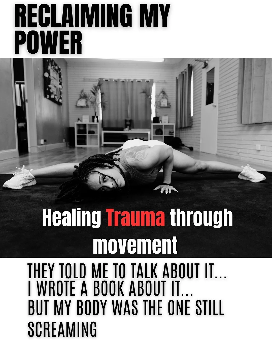 I didn’t come here to go viral.
I came here to remind you that your body is sacred.
That your pain is valid.
That the tension you’re carrying
Is a story your nervous system hasn’t finished telling yet.
This space is for the stretc