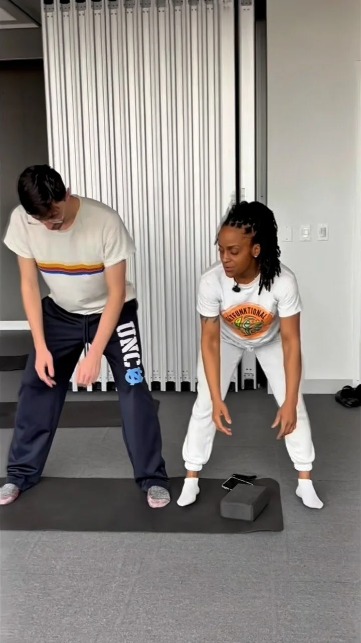 Look at us choosing healing! 🤍 Each stretch, each breath, each laugh together is proof that we’re creating space for freedom in our bodies and peace in our spirits. It’s not about perfection or performance… it’s about presen