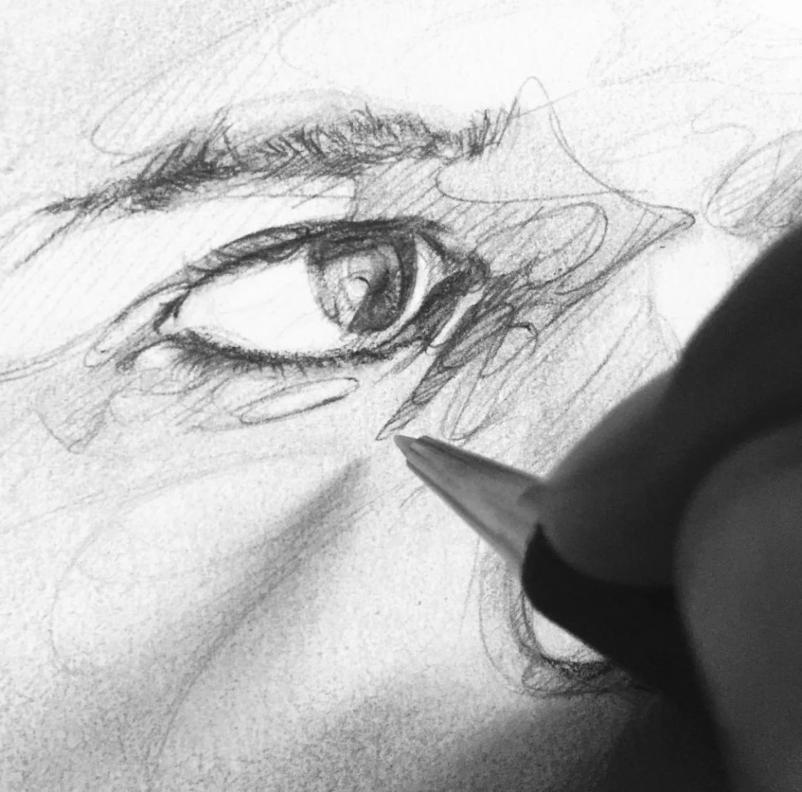 PK- ALWAYS A HAB. Graphite pencils on paper. 19”x 25”. (2018)